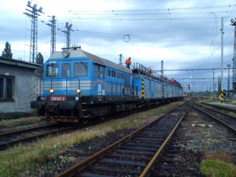 720 541-2 Elektrizace Železnic při rekonstrukci stanice Prerov